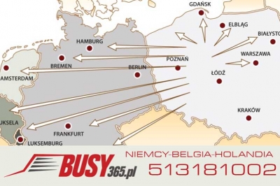 Busy365 z Polski do Niemiec, Belgii oraz Holandii !