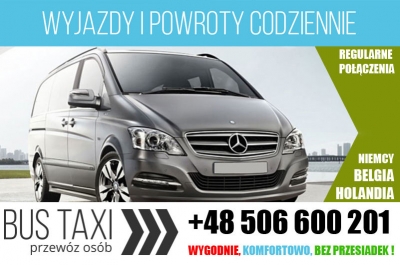 Bus Taxi przewóz osób – Niemcy, Holandia, Belgia